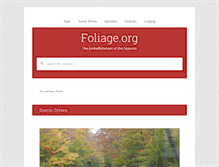 Tablet Screenshot of foliage.org